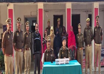 रूदौली सट्टी बाजार में चोरी करनें वाले गिरोह का हुआ खुलासा, 6 अभियुक्त गिरफ्तार