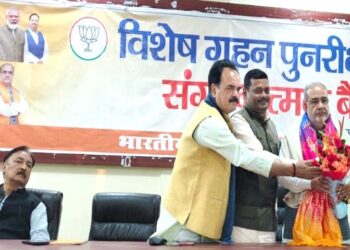 Ayodhya में BJP की SIR को लेकर प्रदेश अध्यक्ष भूपेन्द्र सिंह की संयुक्त कार्यशाला; बूथ कमेटियों को दिया निर्देश