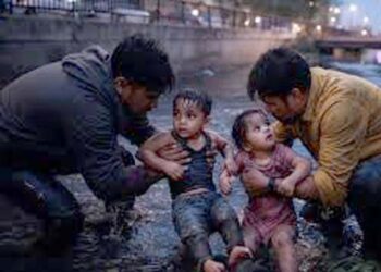 नोएडा में सौतेले पिता ने दो बच्चों को नाले में फेंका, राहगीरों ने बचाया