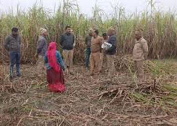कुशीनगर में 26 दिन से लापता महिला का शव गन्ने के खेत में मिला