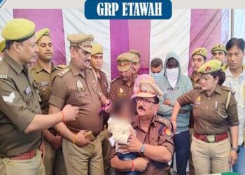इटावा: चलती ट्रेन से अगवा दस माह का बच्चा छह दिन बाद मिला; तीन गिरफ्तार