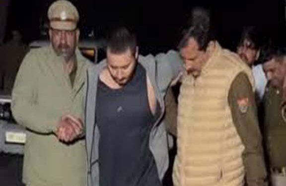 मुजफ्फरनगर: बदमाश विक्की त्यागी का बेटा और उसका साथी पुलिस मुठभेड़ के बाद गिरफ्तार