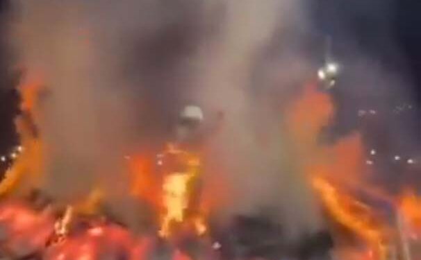 Watch, Mathura Holika Dahan : होलिका दहन की जलती अग्नि के बीच से युवक दहकते अंगारों के बीच दौड़ते हुए गुजरा!?