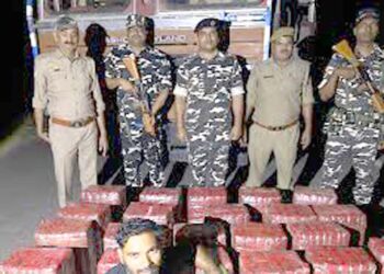 महाराजगंज में भारत-नेपाल सीमा के पास 20 करोड़ रुपये का 327 किलो गांजा बरामद, एक गिरफ्तार