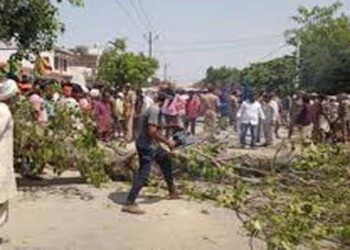 गोंडा में पेड़ की डाल गिरने से मोटरसाइकिल सवार दो युवकों की मौत