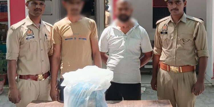 रुदौली पुलिस ने चोरी की 125 पीतल की टोटियों के साथ दो शातिर चोर किया गिरफ्तार