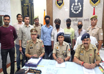 मेरठ मे रंगदारी मांगने वाले गिरोह का पर्दाफाश, मुठभेड़ में दो बदमाश घायल; छह गिरफ्तार