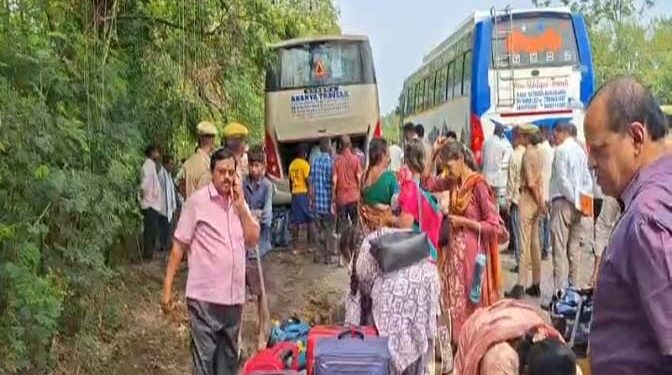 तमिलनाडु के श्रद्धालुओ को लेकर अयोध्या आ रही अनियंत्रित बस ने राहगीरों को रौंदा; पति पत्नी की मौत, एक की हालत गम्भीर