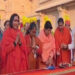 अयोध्या में राम मंदिर परिसर में मां भगवती मंदिर के शिखर पर हुआ भव्य ध्वजारोहण