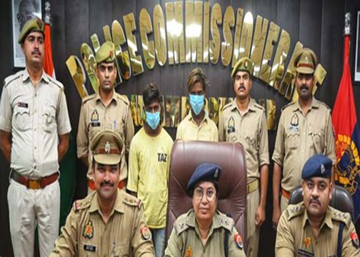 नोएडा: एनसीआर में लूटपाट करने के आरोप में दो बदमाश गिरफ्तार, 21 मोबाइल बरामद