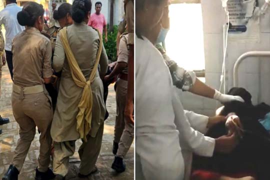 गोरखपुर: प्रेमी को जेल भेजवाया, फिर छुड़ाने थाने पहुँची युवती; मना करने पर पी लिया फिनाइल
